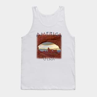 America - Utah - Turret Arch through South Window Arch Tank Top